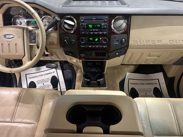 2008 Dark Blue Pearl Clearcoat Metallic Ford Super Duty F-250 SRW Lariat 4X4 Truck