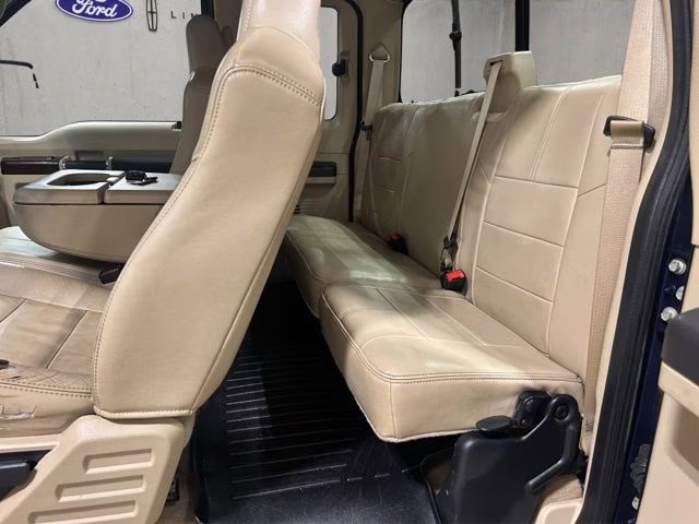 2008 Dark Blue Pearl Clearcoat Metallic Ford Super Duty F-250 SRW Lariat 4X4 Truck