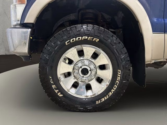 2008 Dark Blue Pearl Clearcoat Metallic Ford Super Duty F-250 SRW Lariat 4X4 Truck
