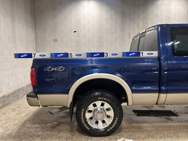 2008 Dark Blue Pearl Clearcoat Metallic Ford Super Duty F-250 SRW Lariat 4X4 Truck