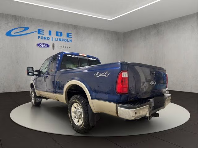 2008 Dark Blue Pearl Clearcoat Metallic Ford Super Duty F-250 SRW Lariat 4X4 Truck