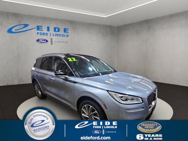 2022 Elite Blue Metallic Clearcoat Lincoln Corsair Plug-In Hybrid Grand Touring AWD SUV
