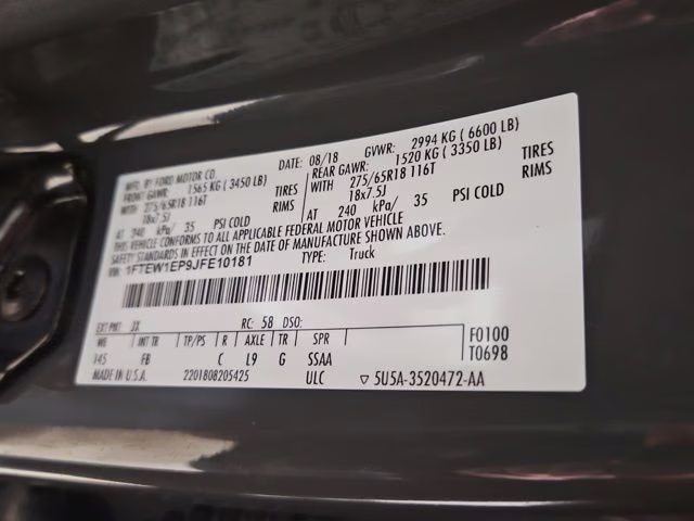 2018 Lead Foot Ford F-150 XLT 4X4 Truck