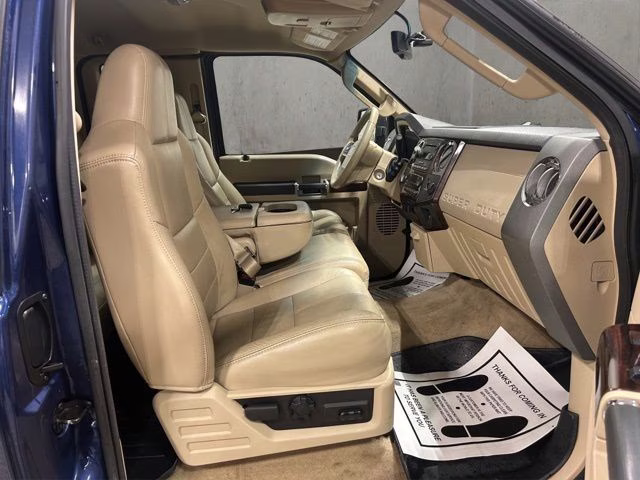 2008 Dark Blue Pearl Clearcoat Metallic Ford Super Duty F-250 SRW Lariat 4X4 Truck