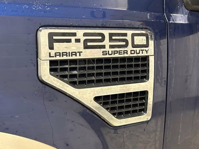 2008 Dark Blue Pearl Clearcoat Metallic Ford Super Duty F-250 SRW Lariat 4X4 Truck