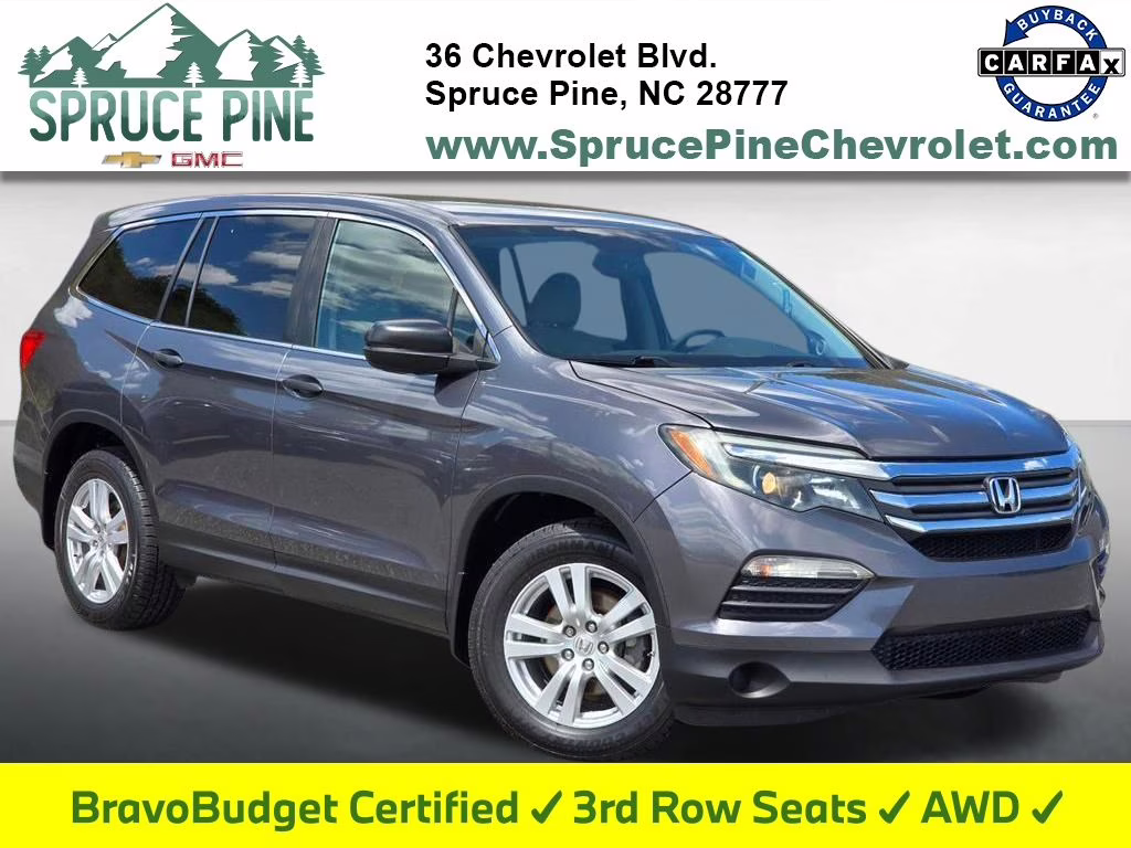 2016 Modern Steel Metallic Honda Pilot LX AWD SUV