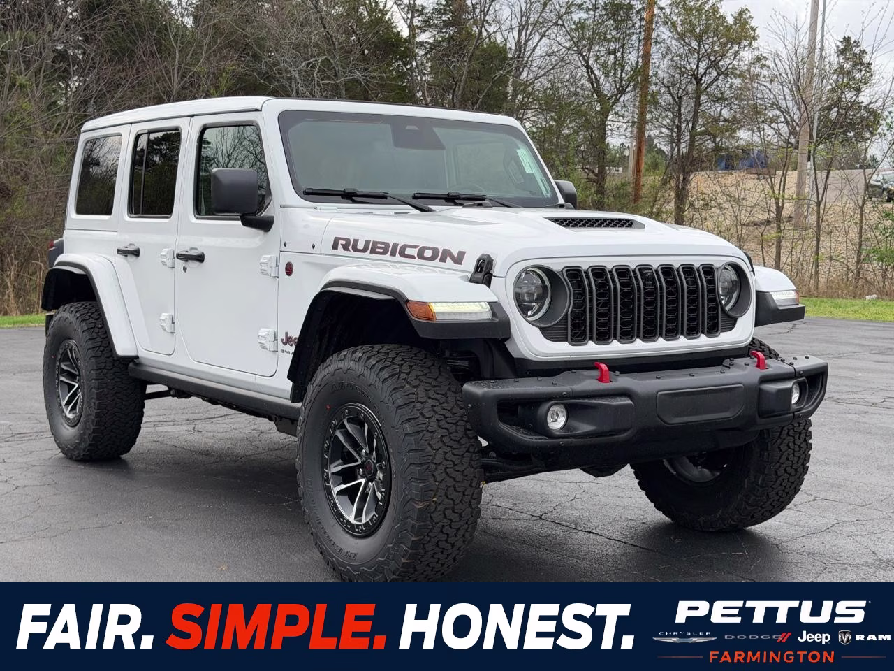 2026 Bright White Clearcoat Jeep Wrangler Rubicon X 4X4 SUV