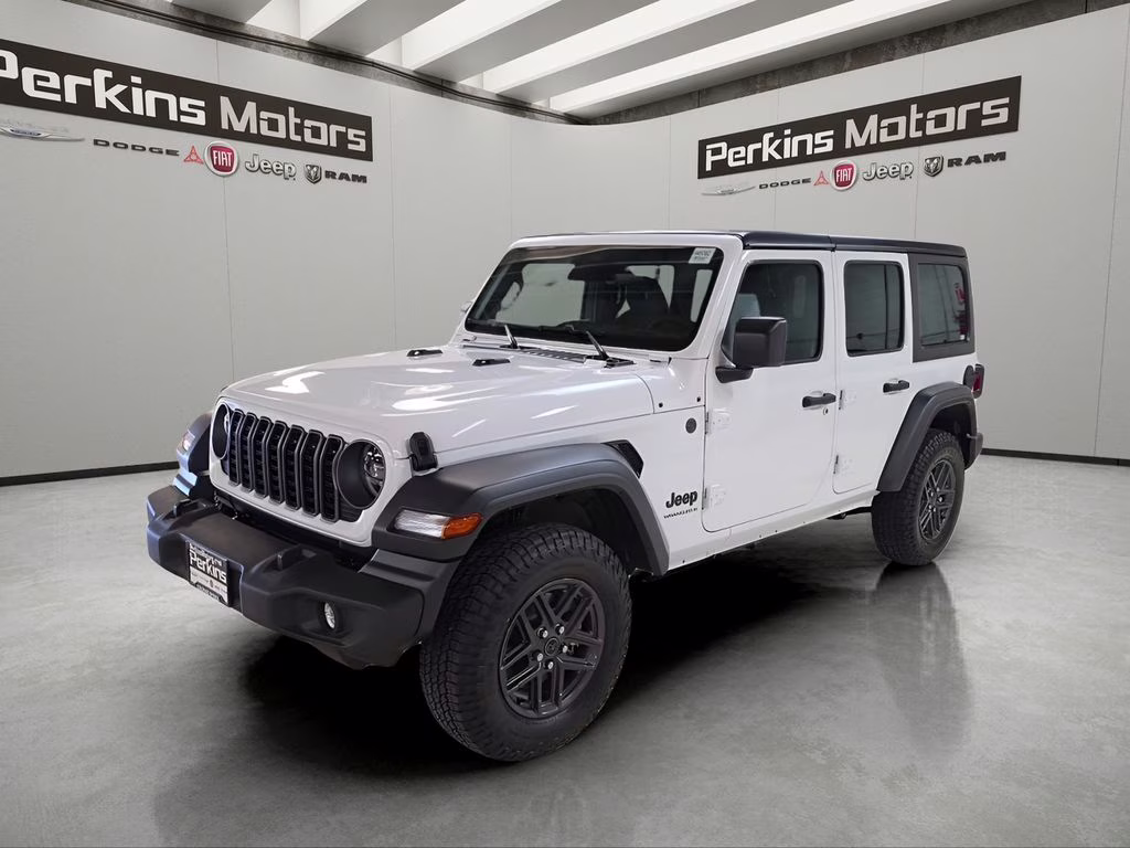 2026 Bright White Clearcoat Jeep Wrangler Sport S 4X4 SUV