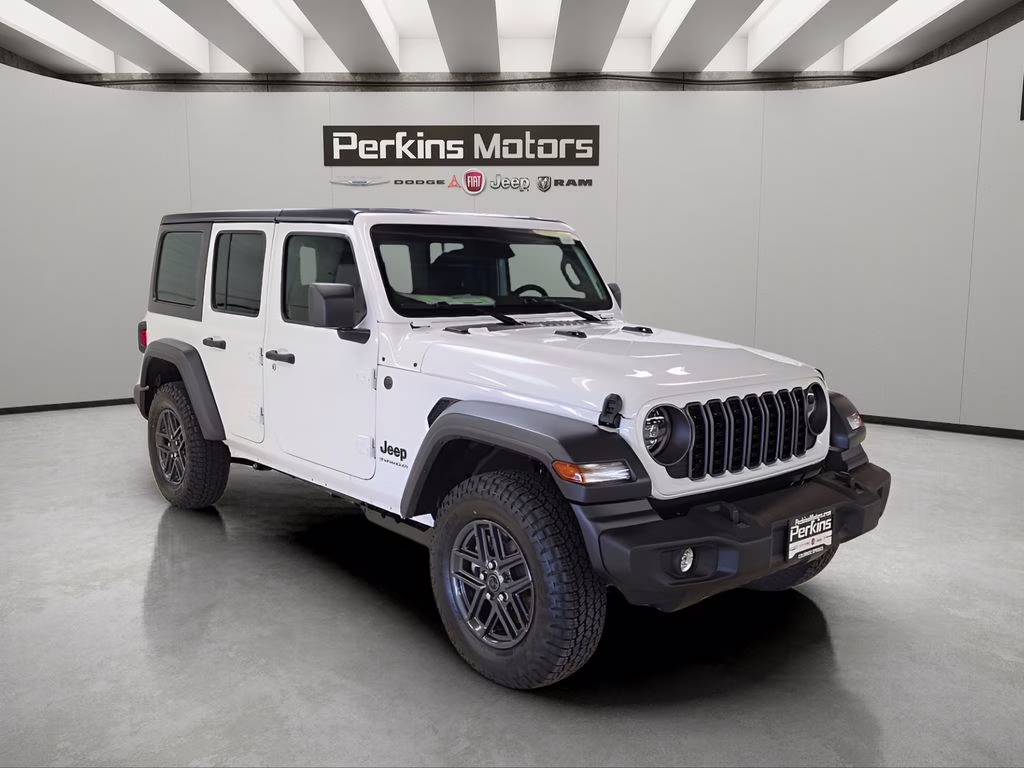 2026 Bright White Clearcoat Jeep Wrangler Sport S 4X4 SUV