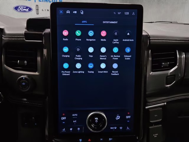 2024 Star White Metallic Tri-Coat Ford F-150 Lightning Platinum AWD Truck