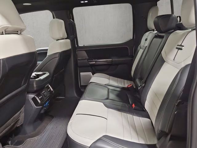 2024 Star White Metallic Tri-Coat Ford F-150 Lightning Platinum AWD Truck