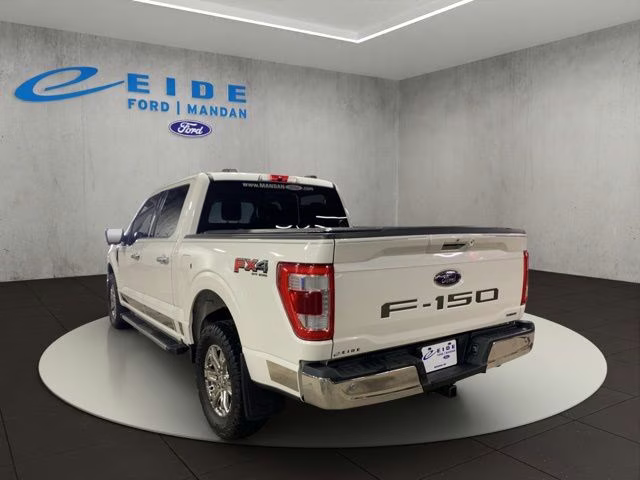 2021 Star White Metallic Tri-Coat Ford F-150 Lariat 4X4 Truck