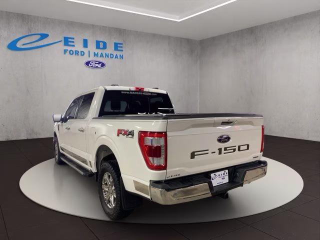 2021 Star White Metallic Tri-Coat Ford F-150 Lariat 4X4 Truck