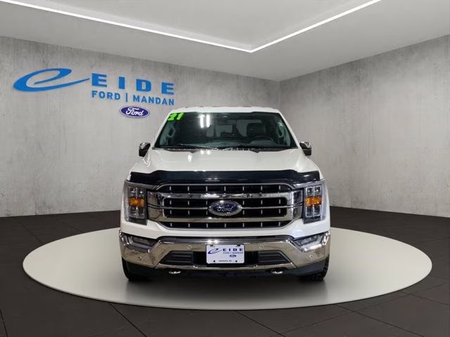 2021 Star White Metallic Tri-Coat Ford F-150 Lariat 4X4 Truck