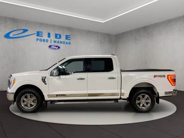 2021 Star White Metallic Tri-Coat Ford F-150 Lariat 4X4 Truck