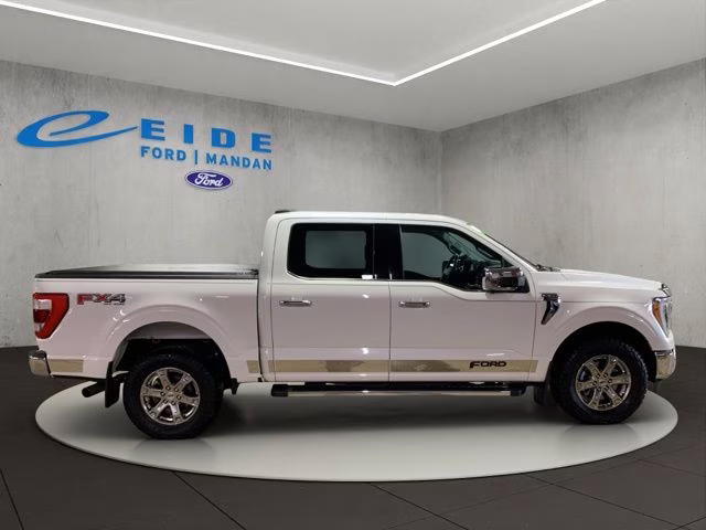 2021 Star White Metallic Tri-Coat Ford F-150 Lariat 4X4 Truck