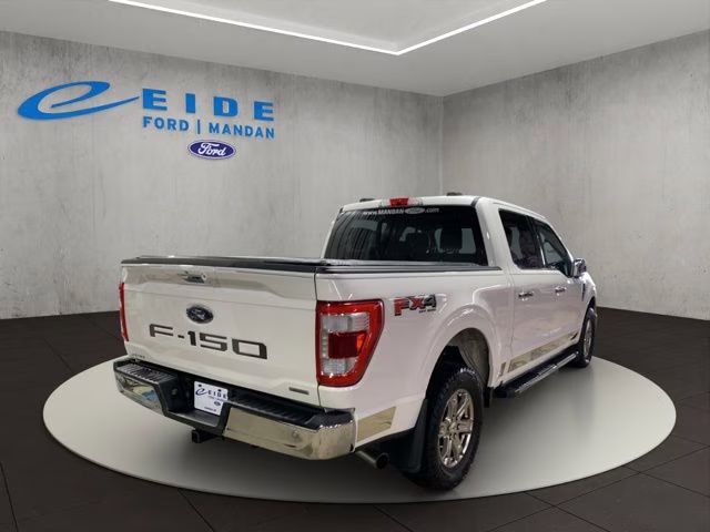 2021 Star White Metallic Tri-Coat Ford F-150 Lariat 4X4 Truck