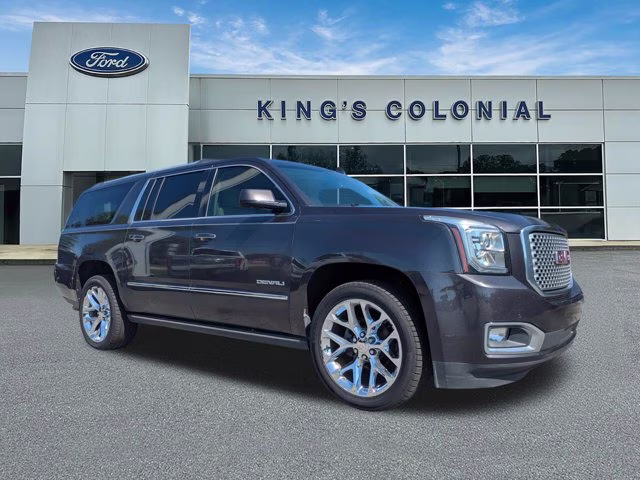 2017 Iridium Metallic GMC Yukon XL Denali w/Leather, Moonroof, & Pwr Boards 4X4 SUV