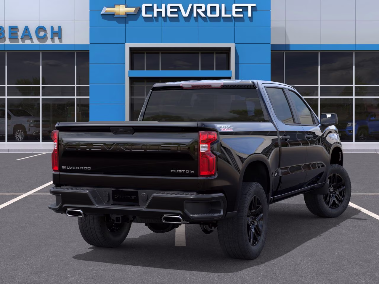 2026 Black Chevrolet Silverado 1500 Custom Trail Boss 4X4 Truck