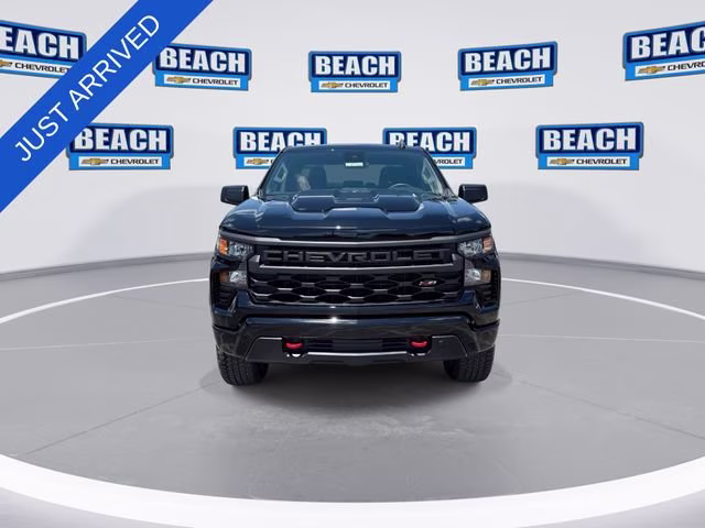 2026 Black Chevrolet Silverado 1500 Custom Trail Boss 4X4 Truck
