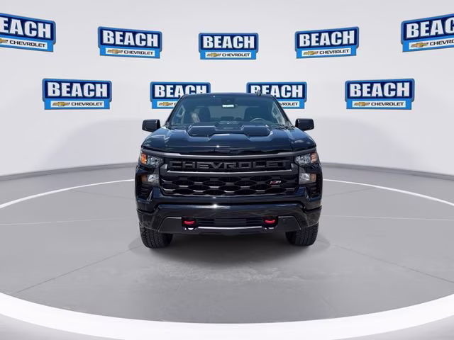 2026 Black Chevrolet Silverado 1500 Custom Trail Boss 4X4 Truck