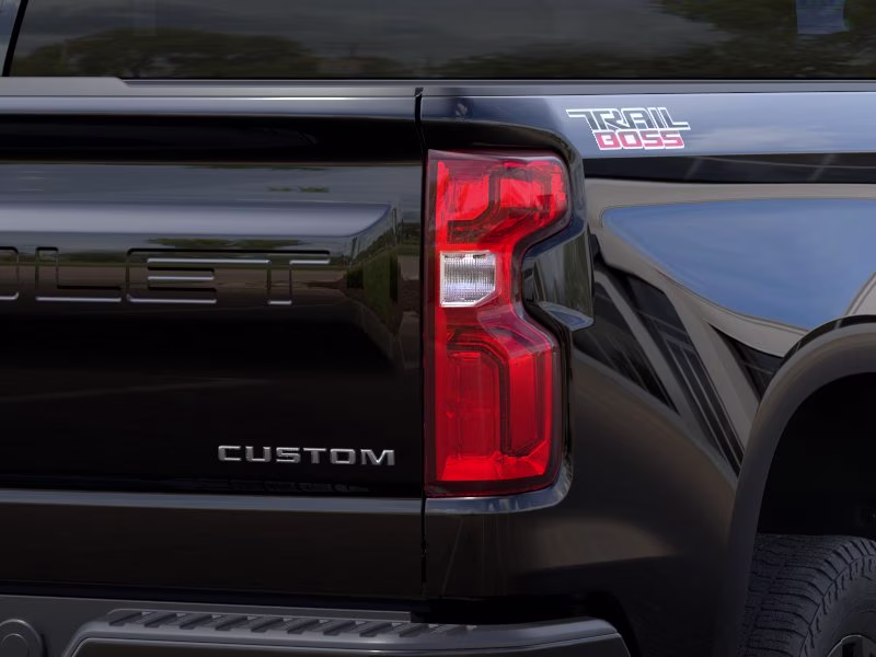 2026 Black Chevrolet Silverado 1500 Custom Trail Boss 4X4 Truck