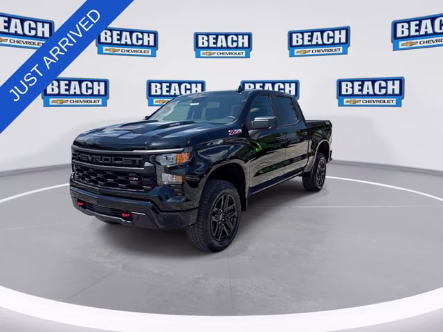 2026 Black Chevrolet Silverado 1500 Custom Trail Boss 4X4 Truck