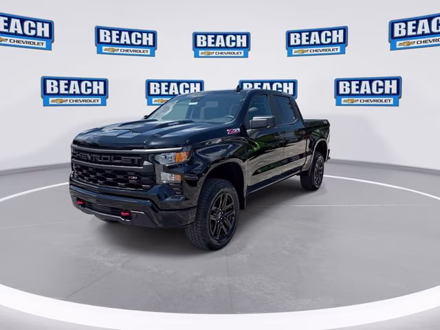 2026 Black Chevrolet Silverado 1500 Custom Trail Boss 4X4 Truck