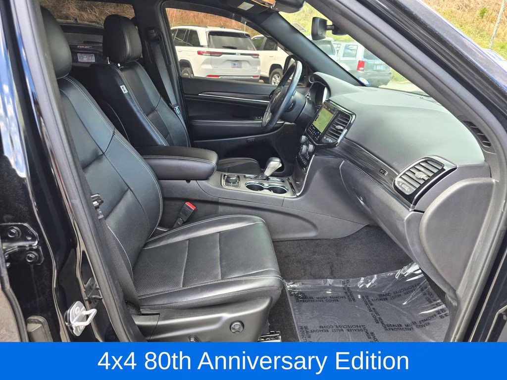 2021 Diamond Black Crystal Pearlcoat Jeep Grand Cherokee 80th Anniversary Edition 4X4 SUV