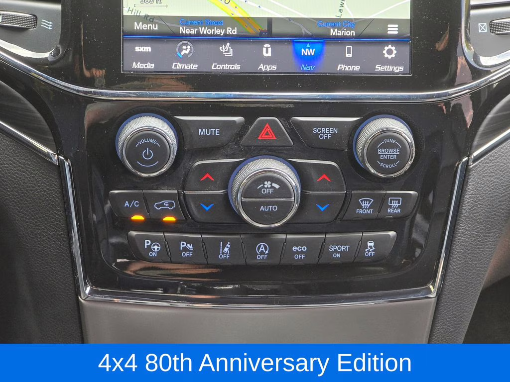 2021 Diamond Black Crystal Pearlcoat Jeep Grand Cherokee 80th Anniversary Edition 4X4 SUV