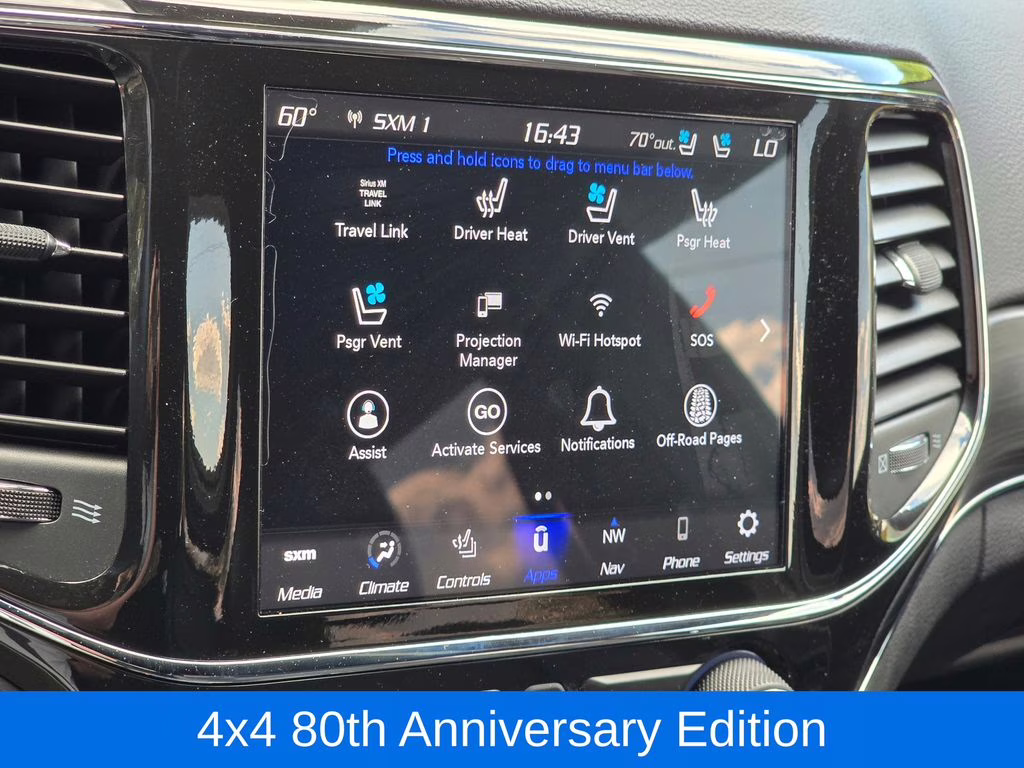 2021 Diamond Black Crystal Pearlcoat Jeep Grand Cherokee 80th Anniversary Edition 4X4 SUV