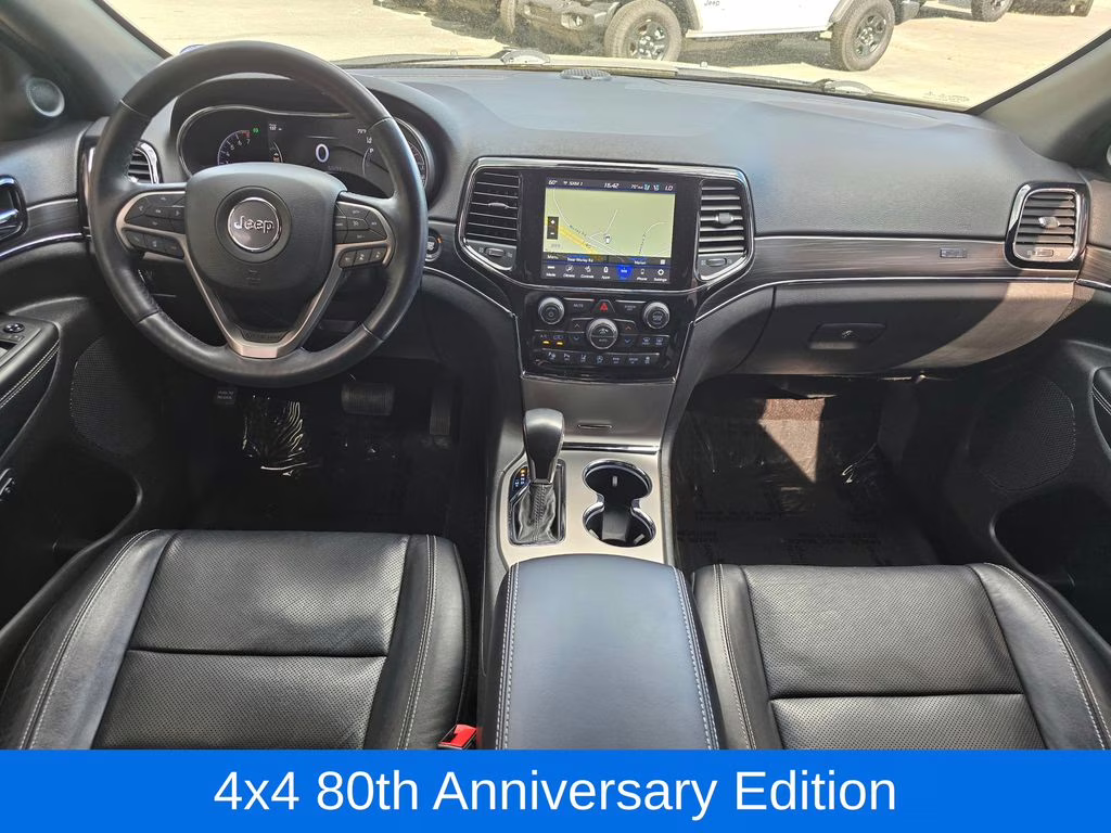 2021 Diamond Black Crystal Pearlcoat Jeep Grand Cherokee 80th Anniversary Edition 4X4 SUV