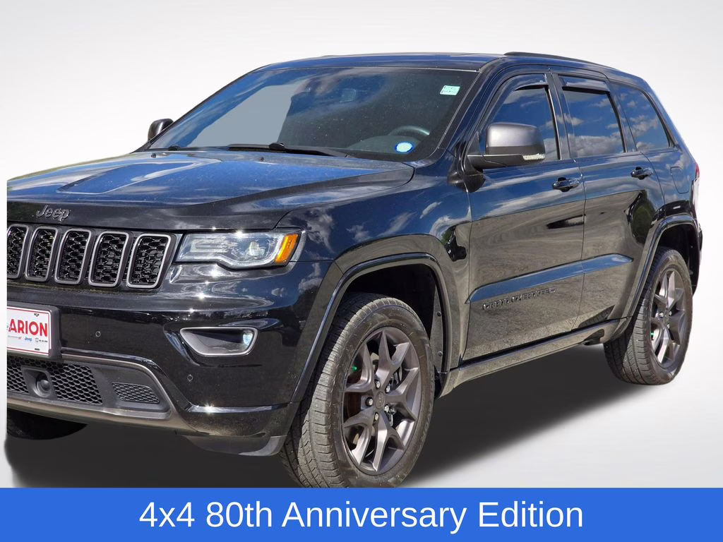 2021 Diamond Black Crystal Pearlcoat Jeep Grand Cherokee 80th Anniversary Edition 4X4 SUV