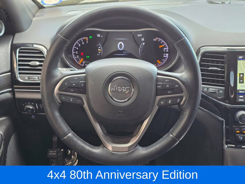 2021 Diamond Black Crystal Pearlcoat Jeep Grand Cherokee 80th Anniversary Edition 4X4 SUV