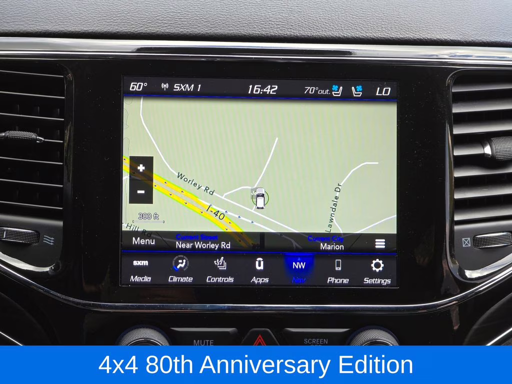 2021 Diamond Black Crystal Pearlcoat Jeep Grand Cherokee 80th Anniversary Edition 4X4 SUV