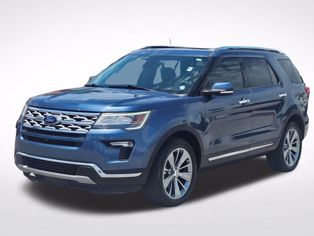 2018 Blue Metallic Ford Explorer Limited 4X4 SUV