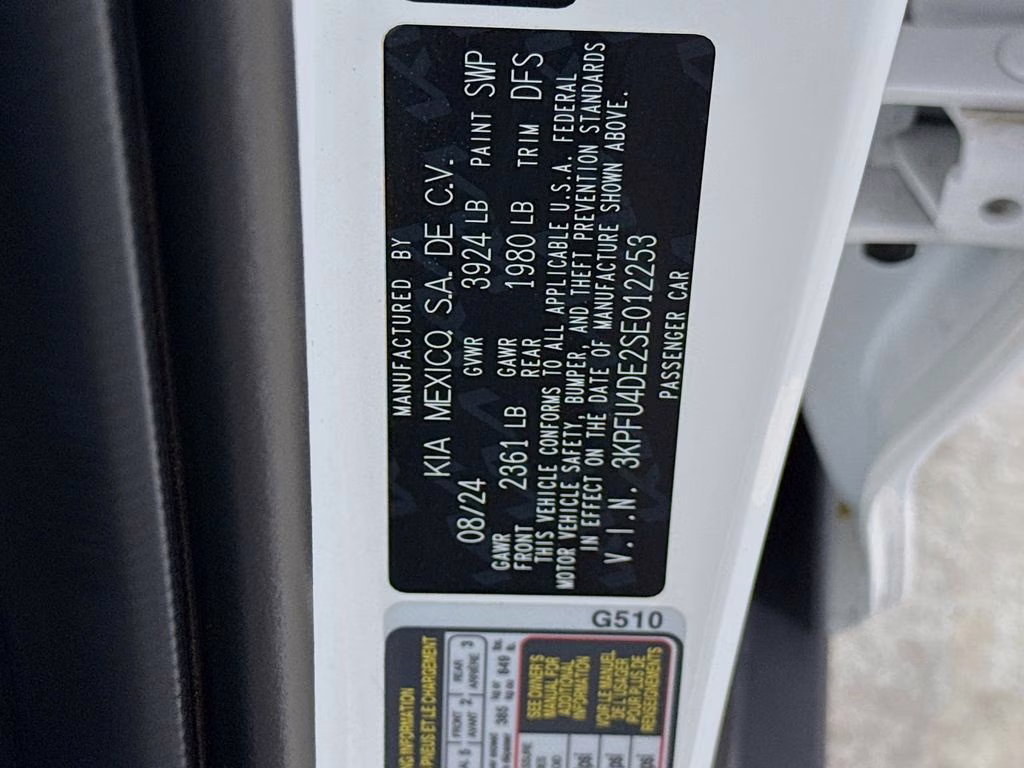 2025 Snow White Pearl Kia K4 EX FWD Sedan