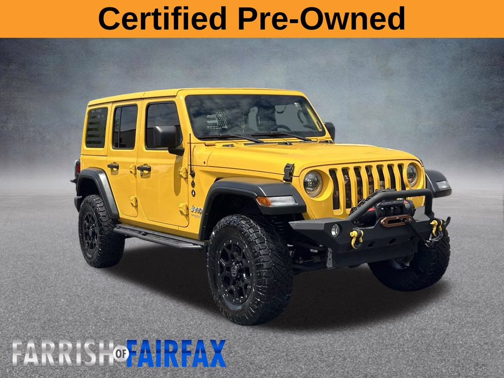 2021 Baja Yellow Clearcoat Jeep Wrangler Unlimited Islander 4X4 SUV