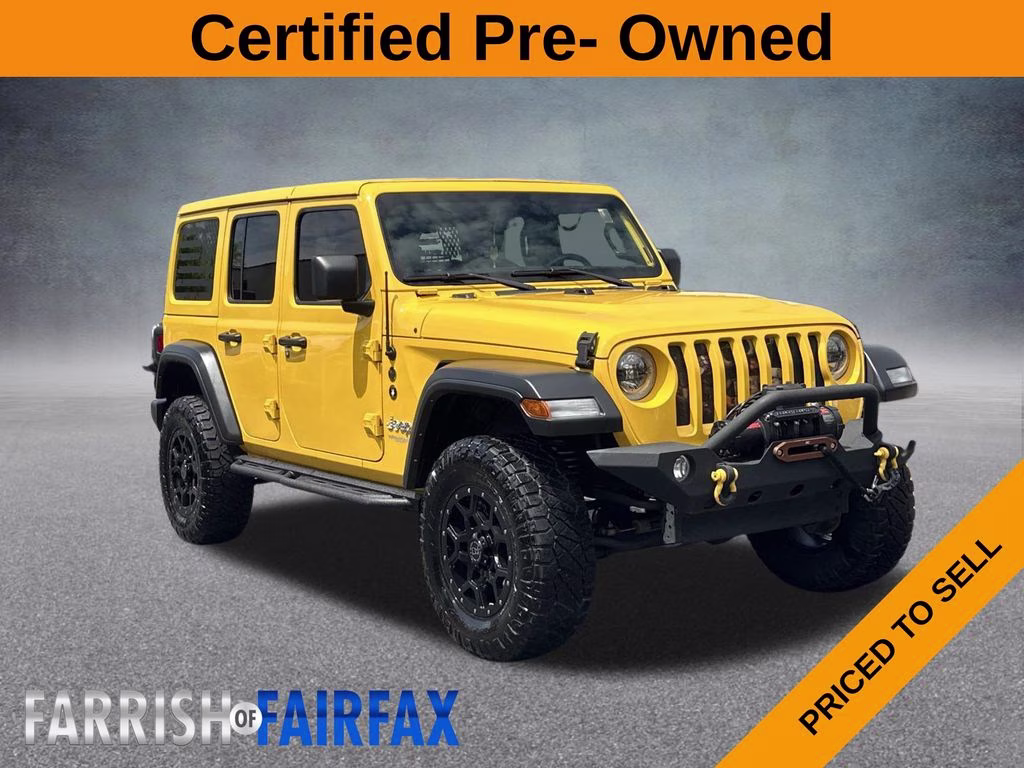 2021 Baja Yellow Clearcoat Jeep Wrangler Unlimited Islander 4X4 SUV