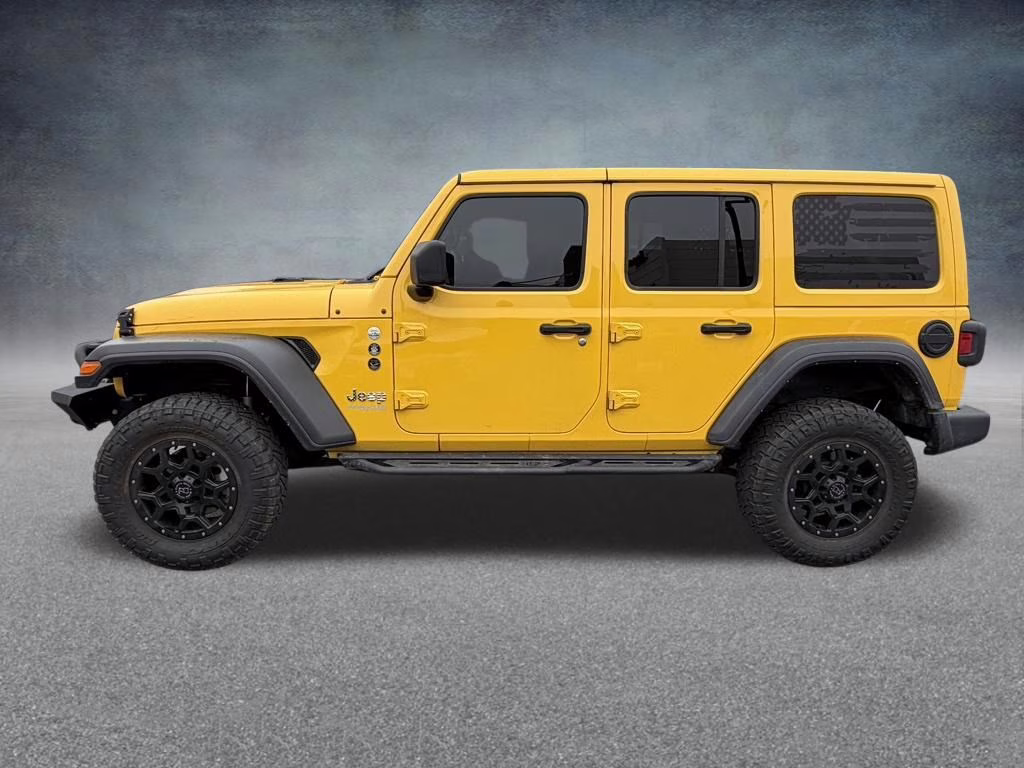 2021 Baja Yellow Clearcoat Jeep Wrangler Unlimited Islander 4X4 SUV