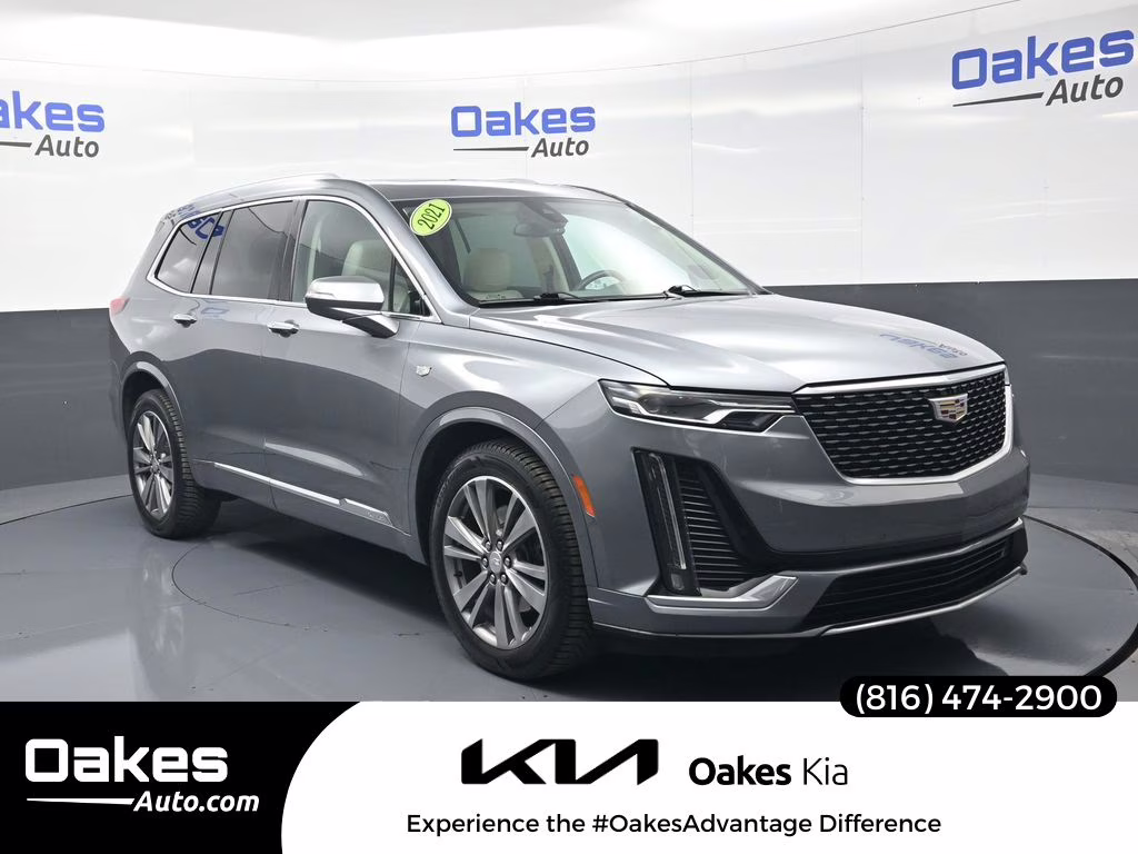 2021 Satin Steel Metallic Cadillac XT6 Premium Luxury FWD SUV