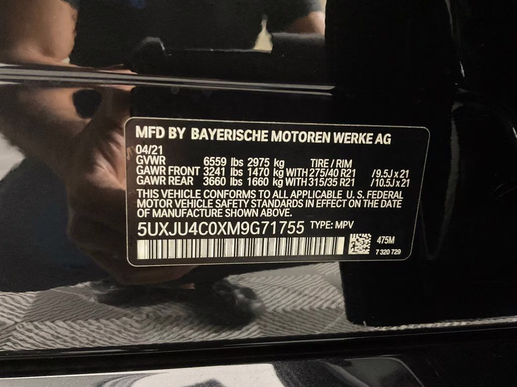 2021 Black Sapphire Metallic BMW X5 M50i AWD SUV