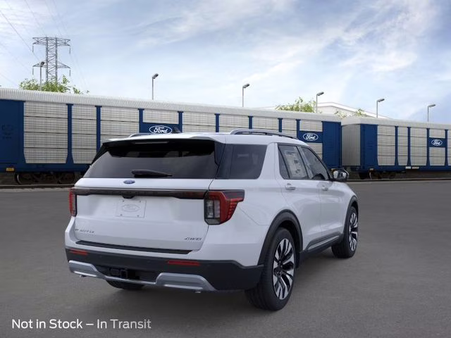 2026 Space White Metallic Ford Explorer Platinum 4X4 SUV