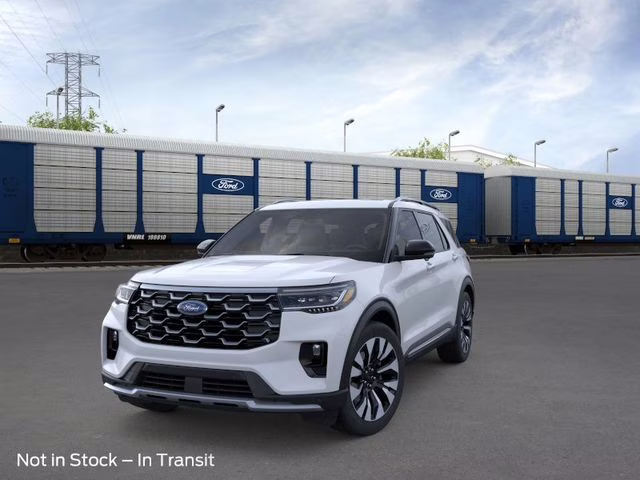 2026 Space White Metallic Ford Explorer Platinum 4X4 SUV