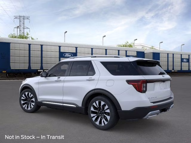 2026 Space White Metallic Ford Explorer Platinum 4X4 SUV