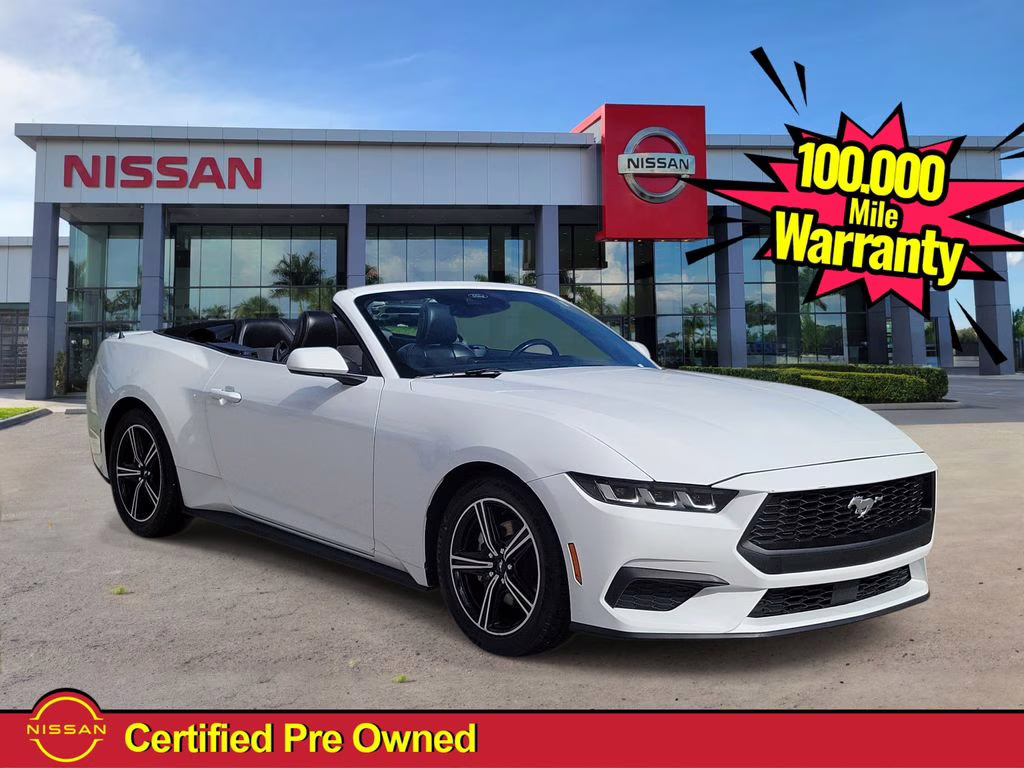 2024 Oxford White Ford Mustang EcoBoost Premium RWD Convertible