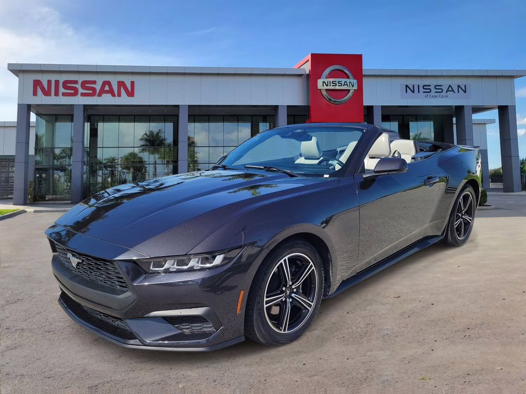 2024 Gray Metallic Ford Mustang EcoBoost Premium RWD Convertible
