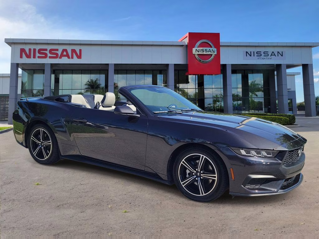 2024 Gray Metallic Ford Mustang EcoBoost Premium RWD Convertible