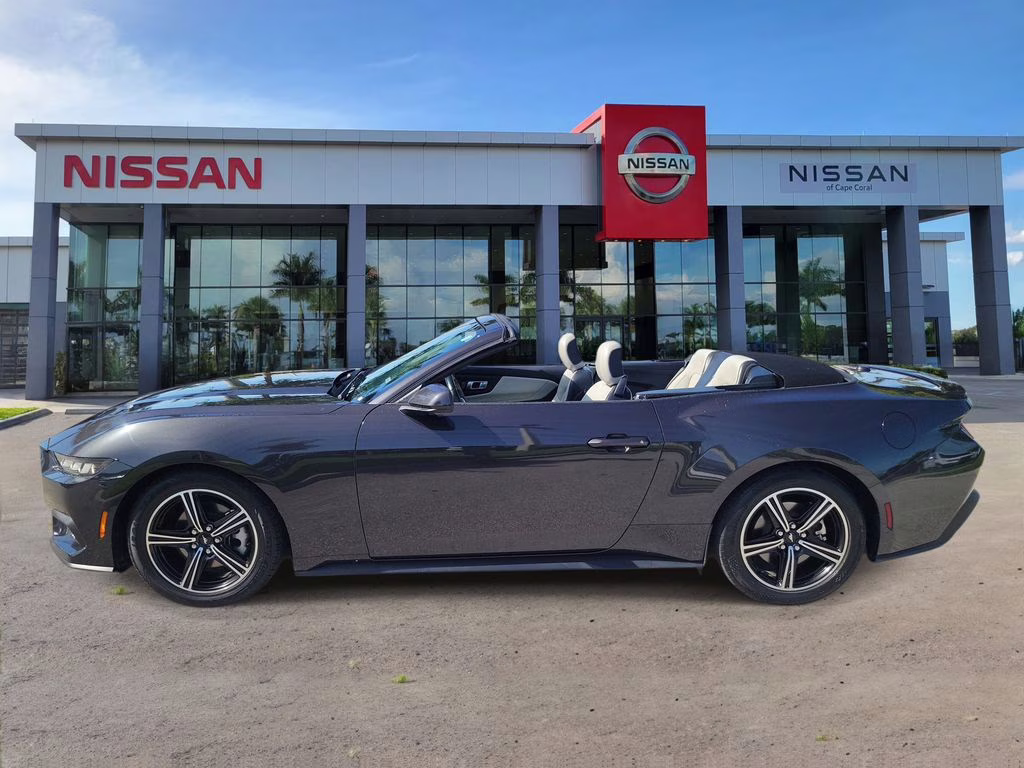 2024 Gray Metallic Ford Mustang EcoBoost Premium RWD Convertible