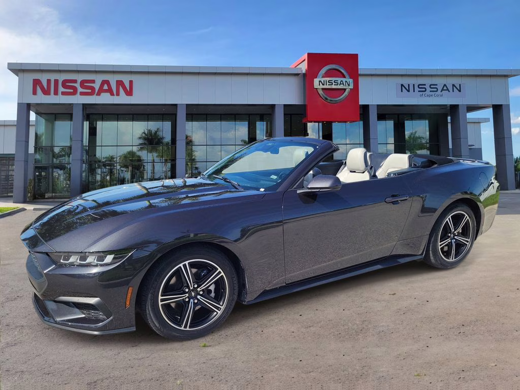 2024 Gray Metallic Ford Mustang EcoBoost Premium RWD Convertible